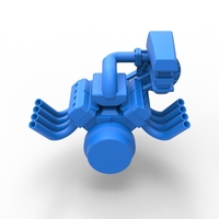 Engine V8 with Centrifugal blower 1:25 - Thumbnail 11