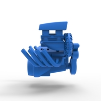 Engine V8 with Centrifugal blower 1:25 - Thumbnail 13