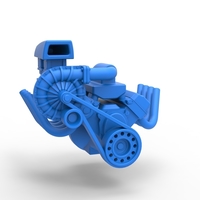 Engine V8 with Centrifugal blower 1:25 - Thumbnail 15