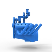 Engine V8 with Centrifugal blower V2 Scale 1:25 - Thumbnail 8