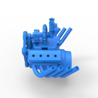 Engine V8 with Centrifugal blower V2 Scale 1:25 - Thumbnail 9