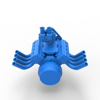Engine V8 with Centrifugal blower V2 Scale 1:25 - Thumbnail 13