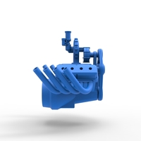 Engine V8 with Centrifugal blower V2 Scale 1:25 - Thumbnail 15