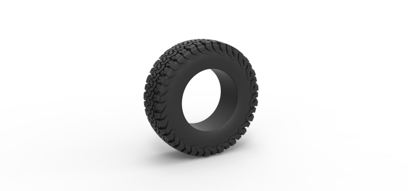 Offroad tire 107 Scale 1:25