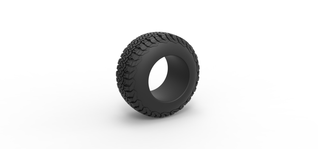 Offroad tire 108 Scale 1:25 3D Print 530658