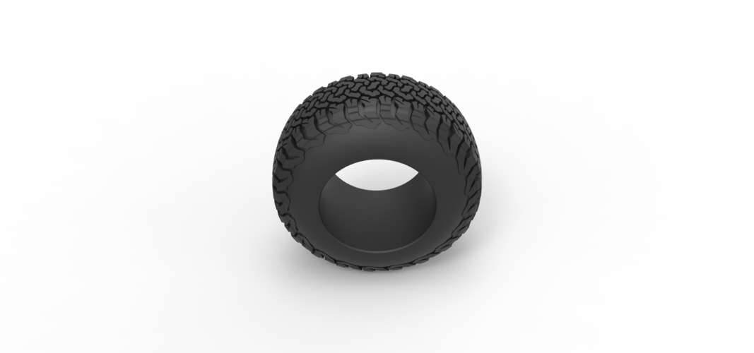 Offroad tire 108 Scale 1:25 3D Print 530663