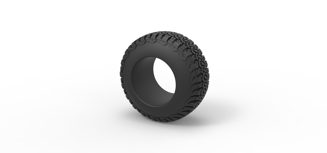 Offroad tire 108 Scale 1:25 3D Print 530664