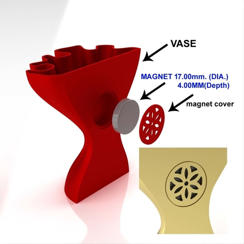 AC-MAGNET-VASE-001 3D Print 530707