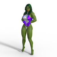 Small she hulk 3D Printing 530815