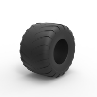 Diecast Monster Jam tire 31 Scale 1:25 - Thumbnail 2