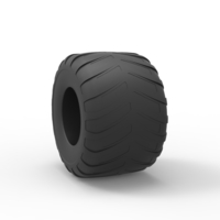 Diecast Monster Jam tire 31 Scale 1:25 - Thumbnail 8