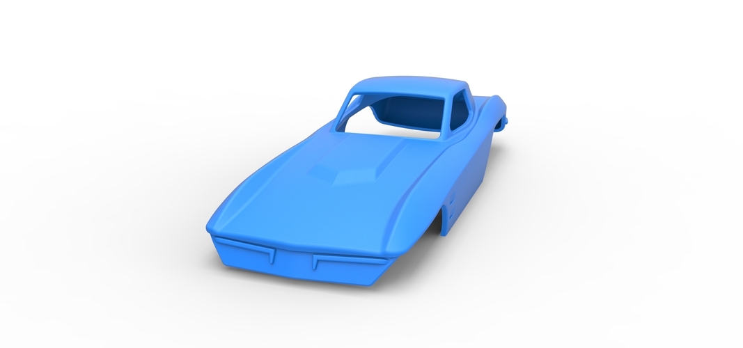 Sport car shell for monster truck 1:25 3D Print 530909