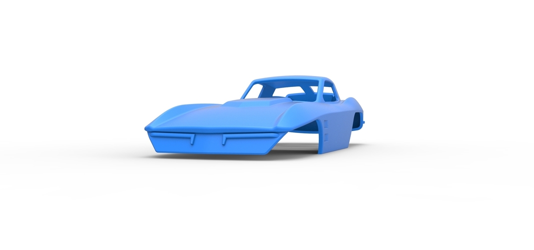 Sport car shell for monster truck 1:25 3D Print 530910