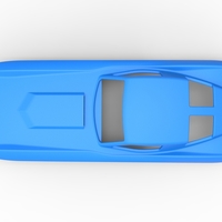 Sport car shell for monster truck 1:25 - Thumbnail 10