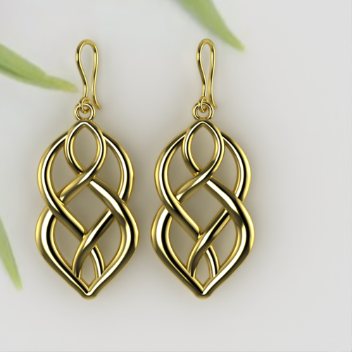 3D Printed AC-EARRING-003 by ayushcreation2018 | Pinshape