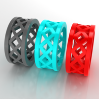 Small AC-PLAIN-RING-006 3D Printing 530957