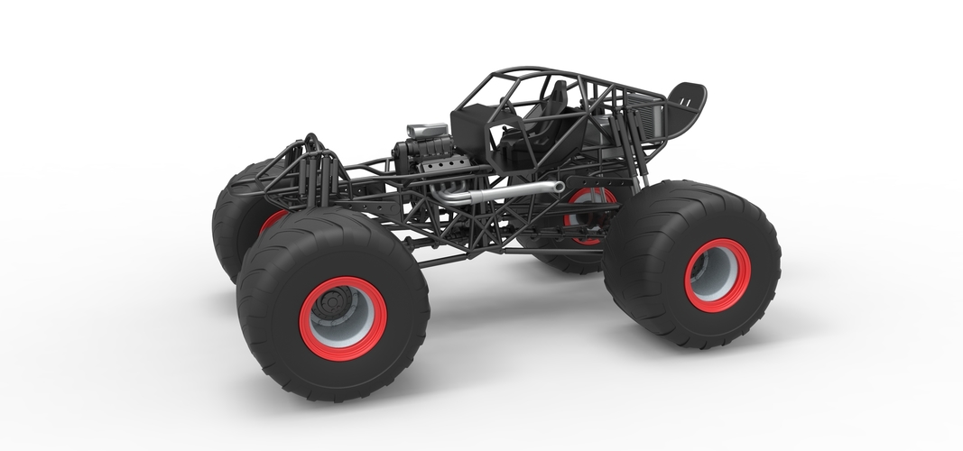 Monster truck base Version 2 Scale 1:25 3D Print 530960