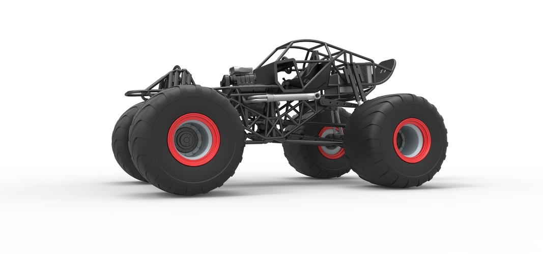 Monster truck base Version 2 Scale 1:25 3D Print 530961