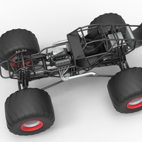 Monster truck base Version 2 Scale 1:25 - Thumbnail 4