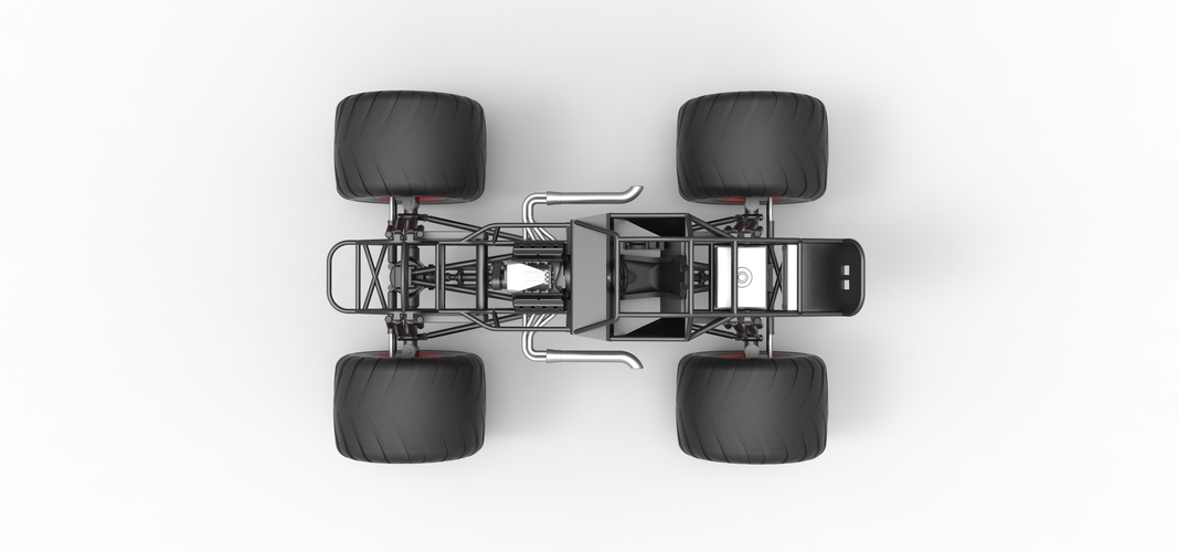 Monster truck base Version 2 Scale 1:25 3D Print 530970