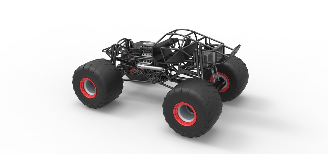 Monster truck base Version 2 Scale 1:25 3D Print 530971