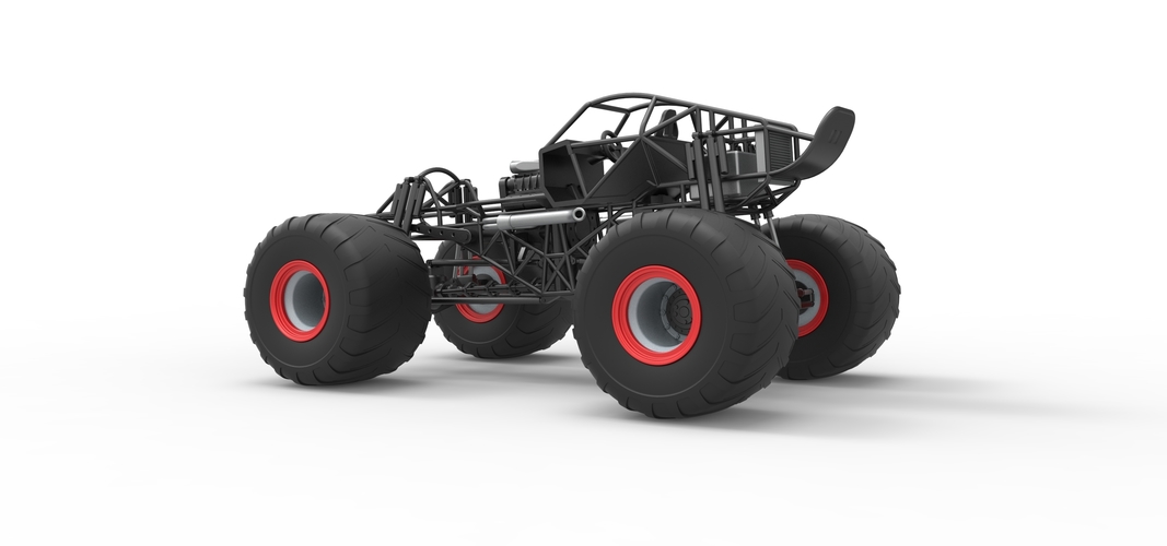 Monster truck base Version 2 Scale 1:25 3D Print 530972