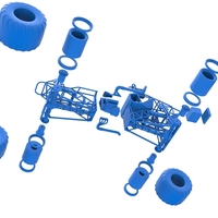 Monster truck base Version 2 Scale 1:25 - Thumbnail 19