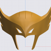 Hawk Girl 3D Printable Helmet: Animated Series style - Thumbnail 2