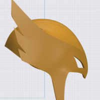 Hawk Girl 3D Printable Helmet: Animated Series style - Thumbnail 8