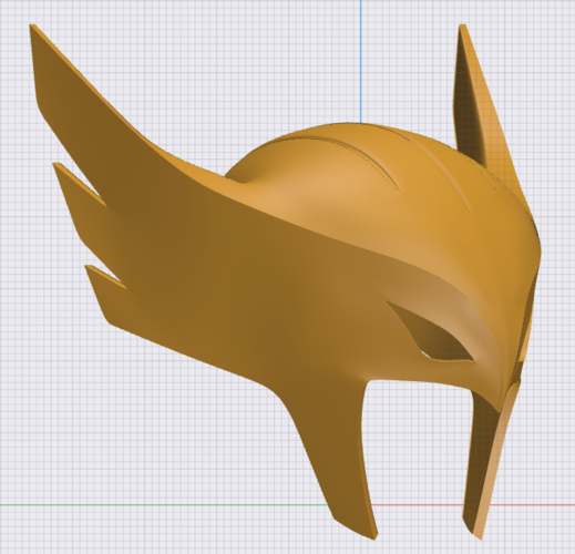 Hawk Girl 3D Printable Helmet: Animated Series style 3D Print 531088