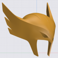 Hawk Girl 3D Printable Helmet: Animated Series style - Thumbnail 9