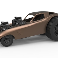 Pulling truck 2wd with Car shell V2 Scale 1:25 - Thumbnail 1