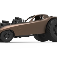 Pulling truck 2wd with Car shell V2 Scale 1:25 - Thumbnail 2