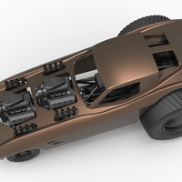 Pulling truck 2wd with Car shell V2 Scale 1:25 - Thumbnail 4