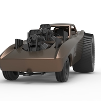 Pulling truck 2wd with Car shell V2 Scale 1:25 - Thumbnail 6