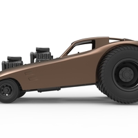 Pulling truck 2wd with Car shell V2 Scale 1:25 - Thumbnail 9