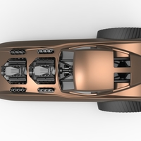 Pulling truck 2wd with Car shell V2 Scale 1:25 - Thumbnail 11