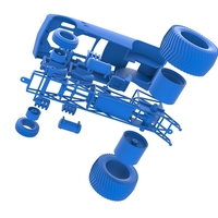 Pulling truck 2wd with Car shell V2 Scale 1:25 - Thumbnail 20