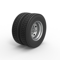 10 Hole double wheel of trailer 1:25 - Thumbnail 2