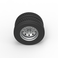 10 Hole double wheel of trailer 1:25 - Thumbnail 6