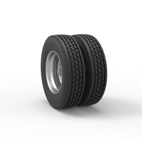 10 Hole double wheel of trailer 1:25 - Thumbnail 8