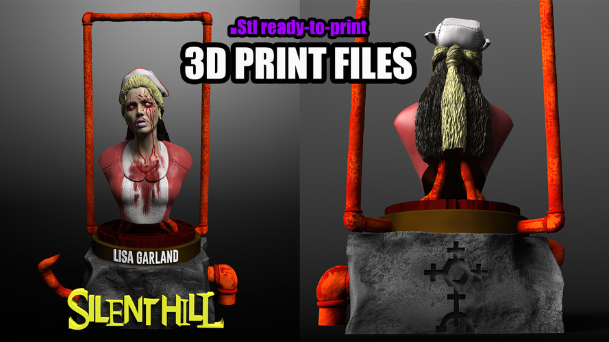 LISA GARLAND FROM SILENT HILL - 3D PRINT MODEL .STL