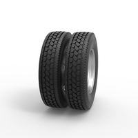 5 Hole double wheel of trailer 1:25 - Thumbnail 3