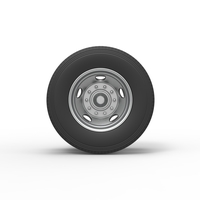 5 Hole double wheel of trailer 1:25 - Thumbnail 5