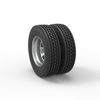 5 Hole double wheel of trailer 1:25 - Thumbnail 8