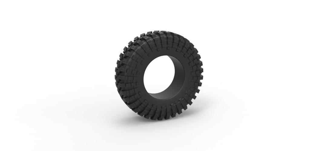 Diecast offroad tire 109 Scale 1:25 3D Print 531289