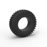 Small Diecast offroad tire 109 Scale 1:25 3D Printing 531289