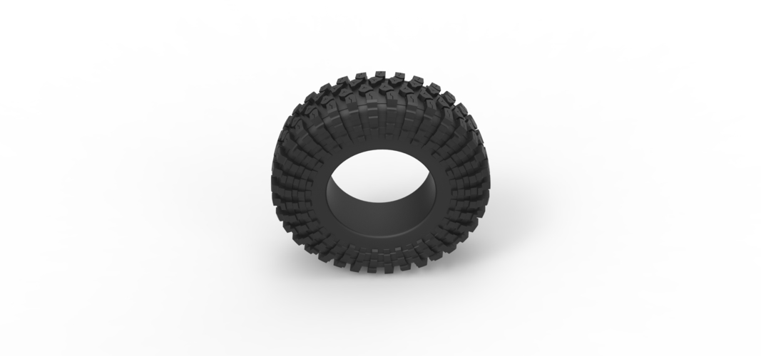 Diecast offroad tire 109 Scale 1:25 3D Print 531294