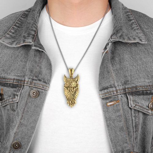 Owl Pendant 3D Print 531312