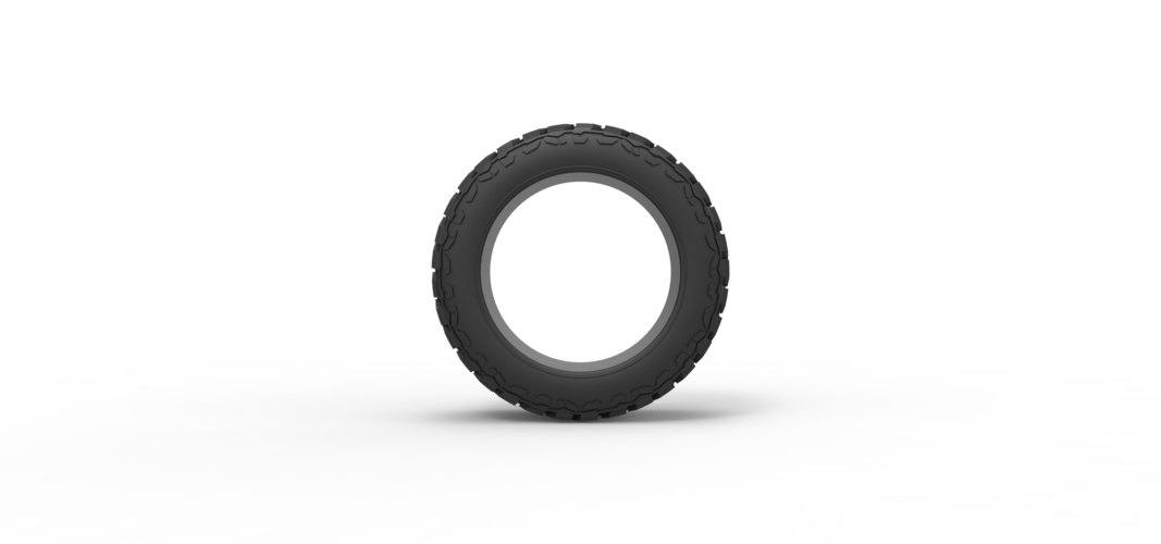 Diecast offroad tire 111 Scale  1:25 3D Print 531343
